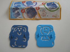 Ü Ei Schablone TR029 Malschablone 2-teilig blau Hund Mixart ,m.BPZ Beipackzettel