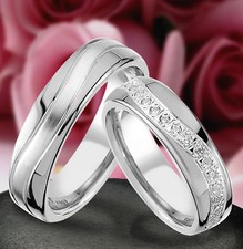 2 Echt Silber 925 Trauringe
