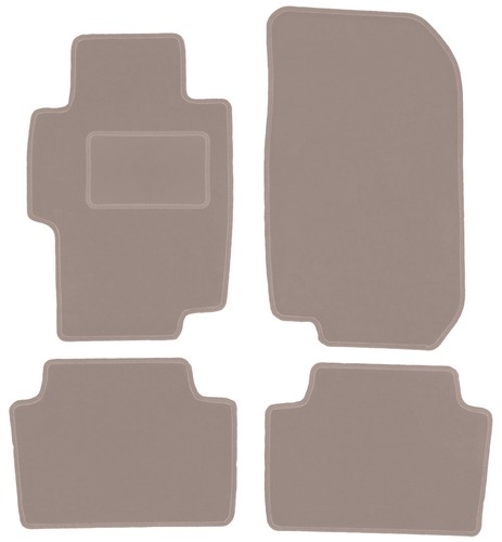 Beige velours fußmatten - beige, velours-fußmatten