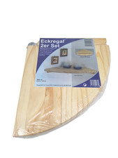 Eckregal 2er-Set Kiefer massiv