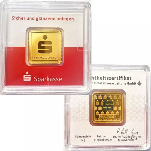 Sparkasse gramm goldbarren - 5,