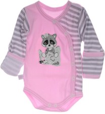 Wickelbody baby body rosa - in,