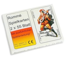 Romme spielkarten karten set - romme,