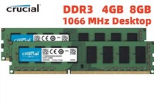 CRUCIAL 4GB 8GB DDR3 1066 MHz