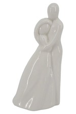 A.TIZIANO Dekofigur Pärchen Weiß Porzellan Modern 12cm Hochzeitsdeko