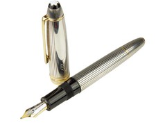 Montblanc Meisterstück Solitaire 925er Silber Füller No.146 LeGrand M-Feder TOP