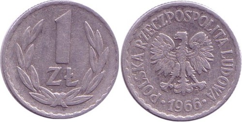 Polen zloty 1966 alu - polen,