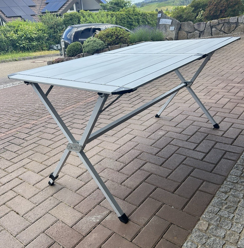 Aluminium campingtisch - aluminium,