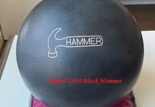 Bowlingkugel mit Tasche, Vintage Black Hammer 1984 Mega 6,36 Kilo