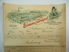 Grimm triepel fabrik tabak - grimm, &