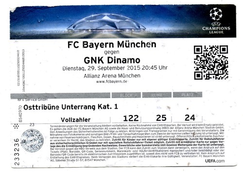 Ticket bayern münchen - bayern,