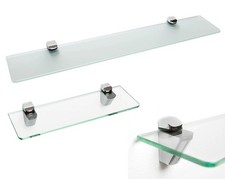 Glasregal 30cm 40cm 60cm x10cm Sicherheitsglas ESG | Milchglas oder Klarglas