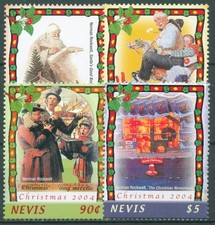 Nevis 2004 Weihnachten Gemälde Norman Rockwell 2008/11 postfrisch