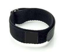 Nylon Klett Uhrenband schwarz