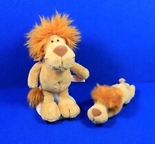 2x NICI LÖWE Plüsch braun Magnet MagNici Wild friends 18 + 12 cm