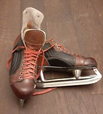 Vintage Leder Fagan Schlittschuhe Größe 8