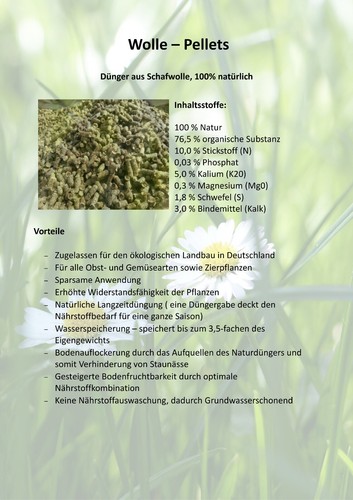 Wollpellets pellets aus - -,