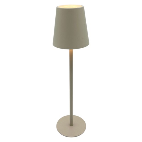 Tischleuchte sand creme außen