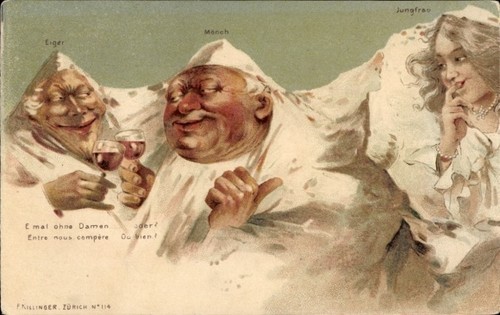 Litho kanton bern eiger - bern,,