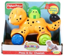 Fisher-Price Toy - Amazing Animals Press and Go Cheetah - Baby Toddler - 6-36 Mo