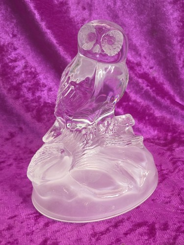 Eule glasfigur briefbeschwerer - eule,