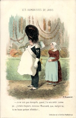 Künstler daumier honoré - künstler, ak