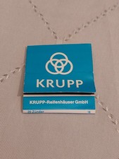 Streichholzheftchen, Krupp -