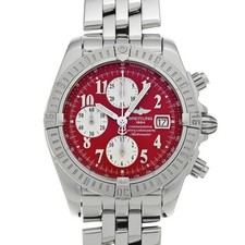 BREITLING Chronomat Evolution A156K08PA rot Herrenuhr gebraucht #91023
