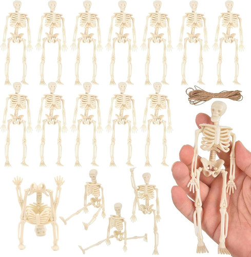 12x halloween skelett - 12x,