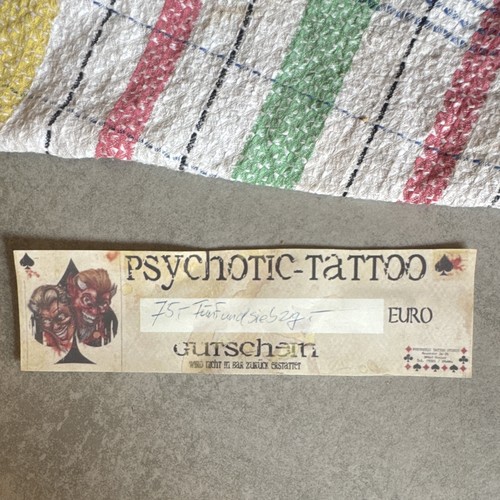 Psychotic tattoo gutschein - psychotic,