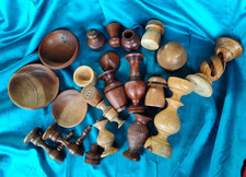 Handgedrechselt Konvolut für Flohmarkt – Deko, Vintage,