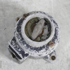 alter Drehschalter Metall Deko