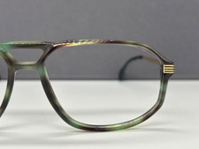 OWP Brille Herren Eckig Grün eckig groß X XL 7545 vintage Germany NP:354€