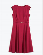 Neu Kleid Gr. 42 Dunkelrot