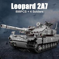 Leopard 2A7 Panzer Klemmbausteine bausatz 898 Teile 