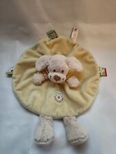 Nicotoy Hund Dog gelb Kapuze Schmusetuch Kuscheltuch Schnuffeltuch 24cm TOP