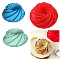 3D Silikonbackform Spirale