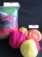 ?535g FILZWOLLE Märchenwolle bunte Sammlung zum Filzen  großes Paket