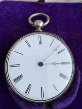 Antike Taschenuhr Silber 8