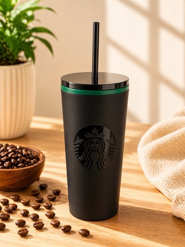 Starbucks matt cold cup - matt, black