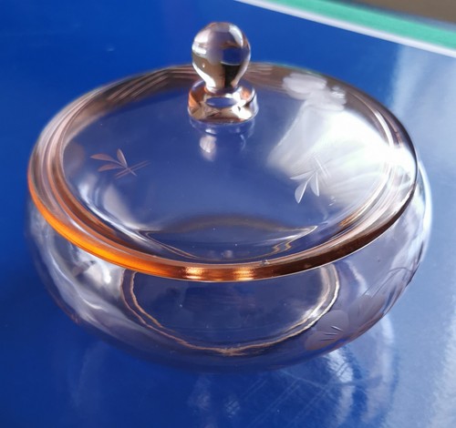Alte glas zuckerdose d15cm - glas,