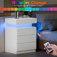 Nachttisch RGB LED Hochglanz