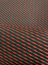  ORIG. Audi Q2  Autostoff PULSE Meterware anthrazit/rot 150cm breit Nr. 20 