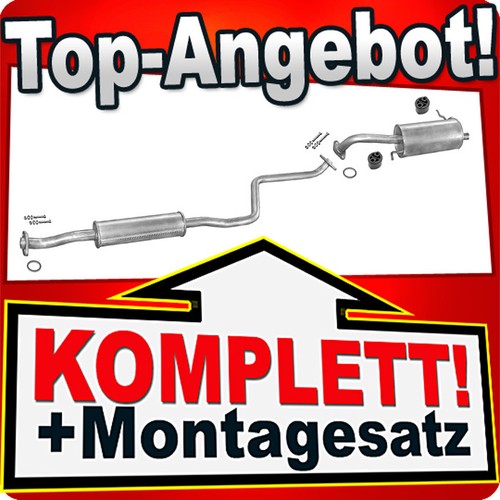 Auspuff für mazda 323 vi - für, f