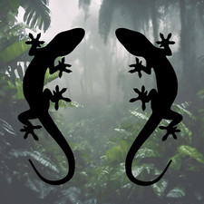 2 x je 8,5 x 20 cm Gecko Gekko