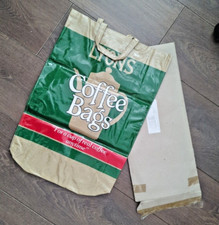Vintage 1980er Jahre Lyon Kaffeetüten Werbung wiederverwendbare Einkaufstasche Tasche Neu