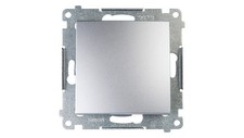 Simon 54 Przycisk pojedynczy srebrny mat DP1A.01/43