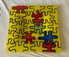 Leonardo - Glas-Deko-Schale "Puzzle" gelb/bunt ca 27,5 cm Qudrat