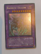 Yu-Gi-Oh Missprint Rainbow Dragon/Elemental Hero Chaos Neos Ghost Rare GLAS-036