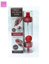 Öl Flasche, Essig, Salat Sojasauce Spender mit Spray Gewürz Flasche 80ml rot